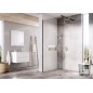 Ravak Walk-In - Paroi de douche Walk-in Wall, 800x2000 mm, noir/verre clair GW9W40300Z1