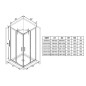 Ravak Blix Slim - Porte de douche, 800x1950 mm, aluminium brillant/verre clair X1XM40C00Z1 Ravak Blix Slim - Porte de douche, 800x1950 mm, aluminium brillant/verre clair X1XM40C00Z1