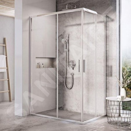 Ravak Blix Slim - Porte de douche, 1200x1950 mm, aluminium brillant/verre clair X1XMG0C00Z1