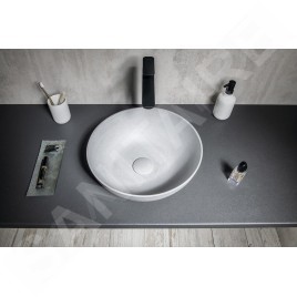 Sapho Formigo - Vasque, diamètre 390 mm, sans trop-plein, gris FG039