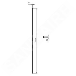Ideal Standard i.Life - Profilé de réglage 20 mm, silver bright T4894EO