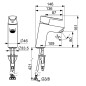 Hansa Vantis - Mitigeur de lavabo Eco, chrome 524222630005