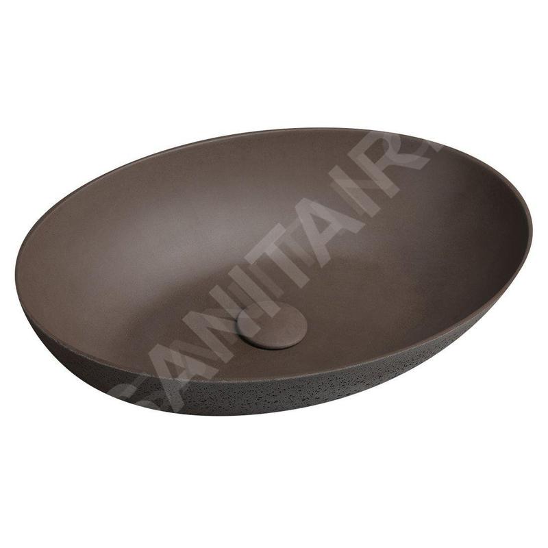 Sapho Formigo - Vasque, 600x400 mm, sans trop-plein, brun foncé FG024 Sapho Formigo - Vasque, 600x400 mm, sans trop-plein, brun foncé FG024