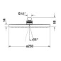 Duravit Douches - Douche de tête, diamètre 250 mm, noir mat UV0660018046