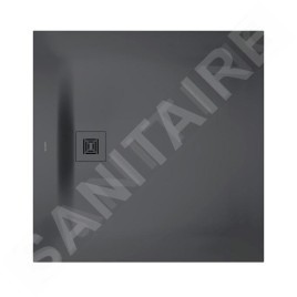 Duravit Sustano - Receveur de douche 1000x1000 mm, DuraSolid, gris foncé mat 720275650000000