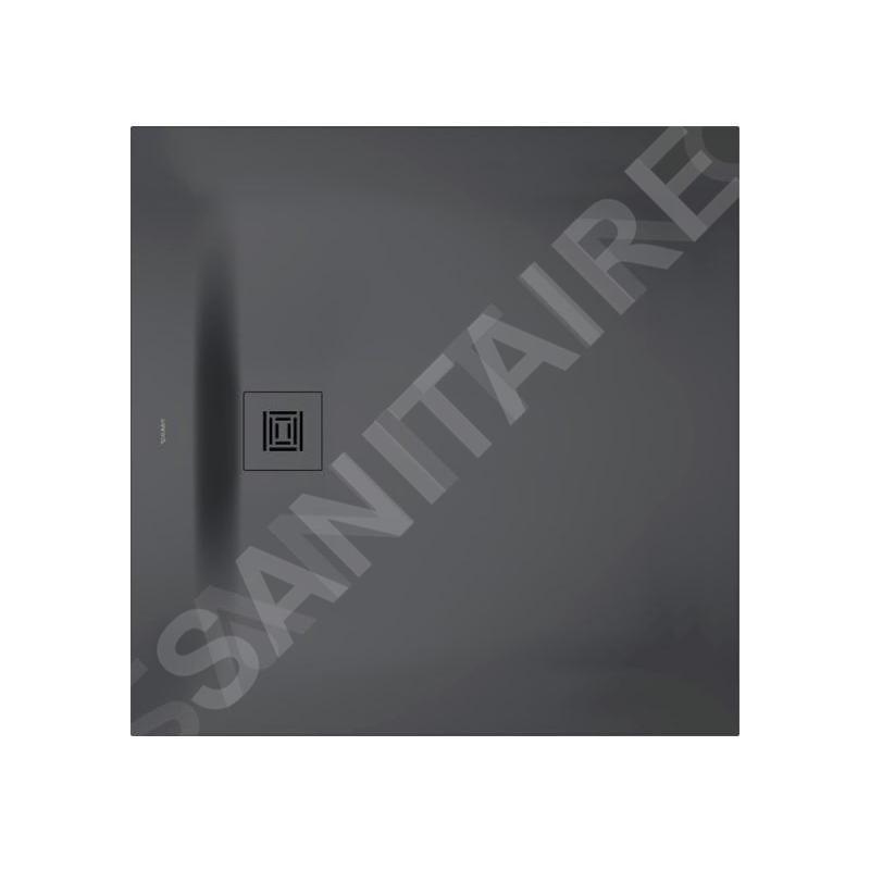 Duravit Sustano - Receveur de douche 1000x1000 mm, DuraSolid, gris foncé mat 720275650000000