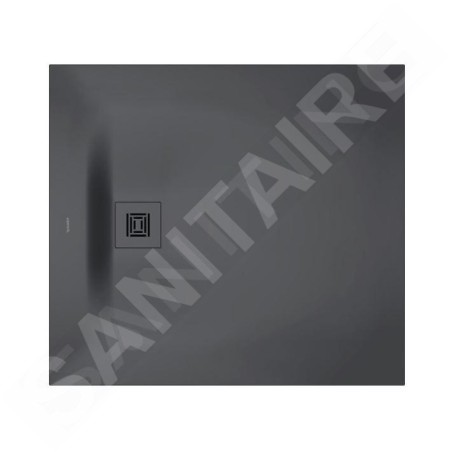 Duravit Sustano - Receveur de douche 1000x900 mm, DuraSolid, gris foncé mat 720274650000000
