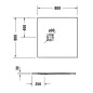 Duravit Sustano - Receveur de douche 800x800 mm, DuraSolid, blanc brillant 720269730000000