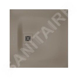 Duravit Sustano - Receveur de douche 800x800 mm, DuraSolid, beige mat 720269640000000