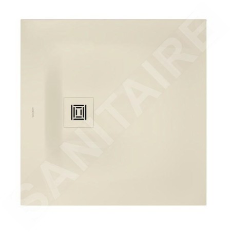 Duravit Sustano - Receveur de douche 800x800 mm, DuraSolid, crème matte 720269620000000