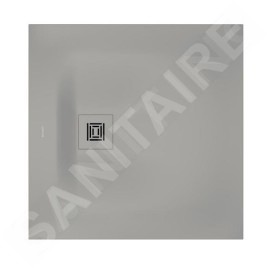 Duravit Sustano - Receveur de douche 800x800 mm, DuraSolid, gris mat 720269630000000