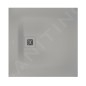 Duravit Sustano - Receveur de douche 800x800 mm, DuraSolid, gris mat 720269630000000