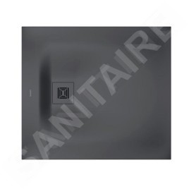 Duravit Sustano - Receveur de douche 900x800 mm, DuraSolid, gris foncé mat 720270650000000