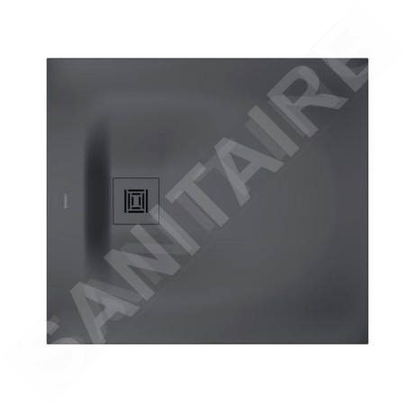 Duravit Sustano - Receveur de douche 900x800 mm, DuraSolid, gris foncé mat 720270650000000