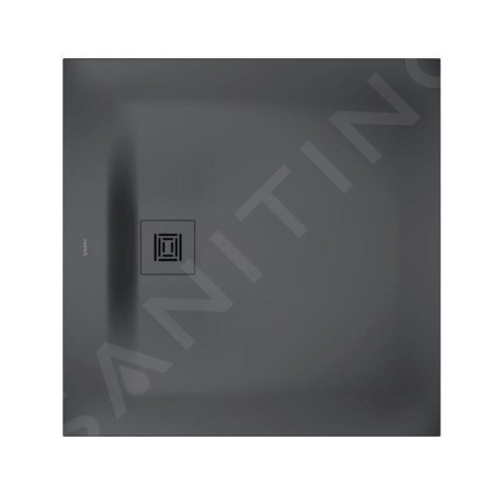 Duravit Sustano - Receveur de douche 900x900 mm, DuraSolid, gris foncé mat 720271650000000