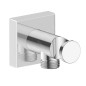 Duravit Accessoires - Coude de raccordement avec support, chrome UV0630010010