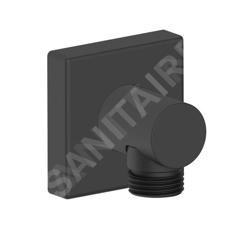 Duravit Accessoires - Coude de raccordement de douche, noir mat UV0630011046