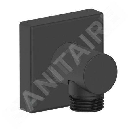 Duravit Accessoires - Coude de raccordement de douche, noir mat UV0630011046