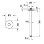 Duravit Accessoires - Bras de douche de plafond, 300 mm, chrome UV0670026010