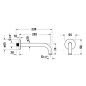 Duravit Accessoires - Bras de douche 210 mm, noir mat UV0670027046