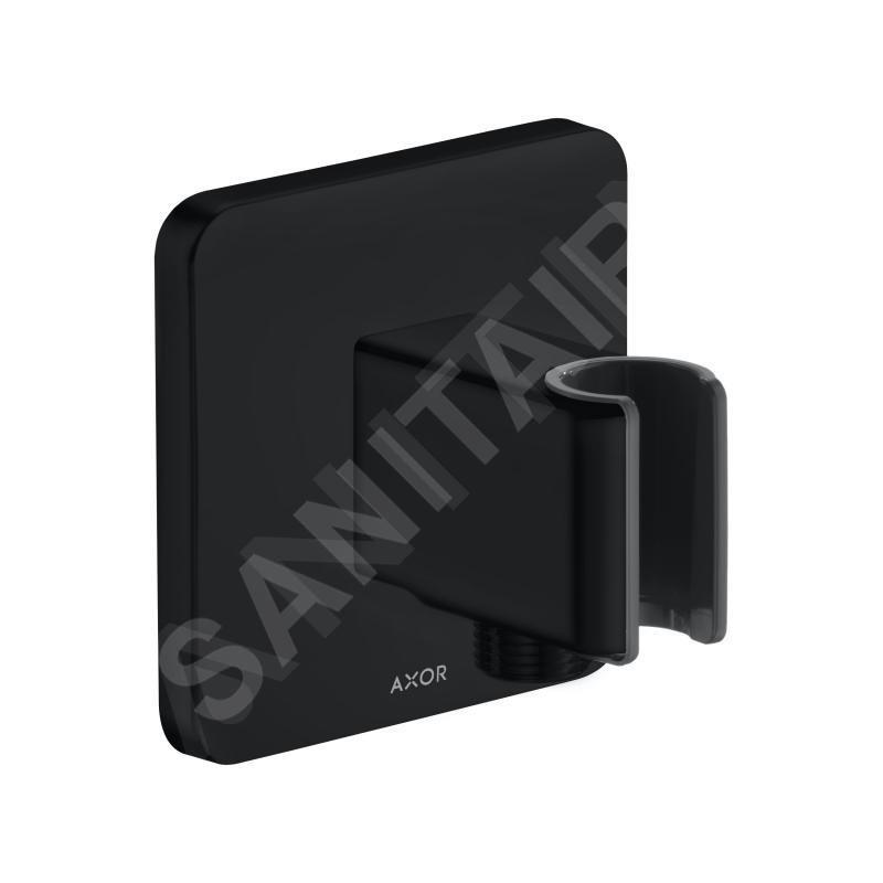 Axor Programme de douche - Coude de raccordement de douche avec support, noir mat 11626670
