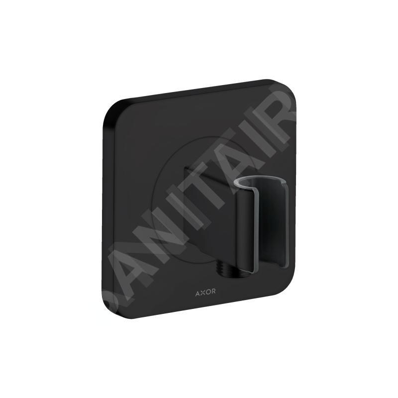 Axor Citterio E - Coude de raccordement de douche avec support, noir mat 36724670