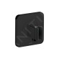 Axor Citterio E - Coude de raccordement de douche avec support, noir mat 36724670