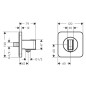 Axor Citterio E - Coude de raccordement de douche avec support, noir mat 36724670