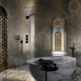 Axor Citterio E - Coude de raccordement de douche avec support, noir mat 36724670