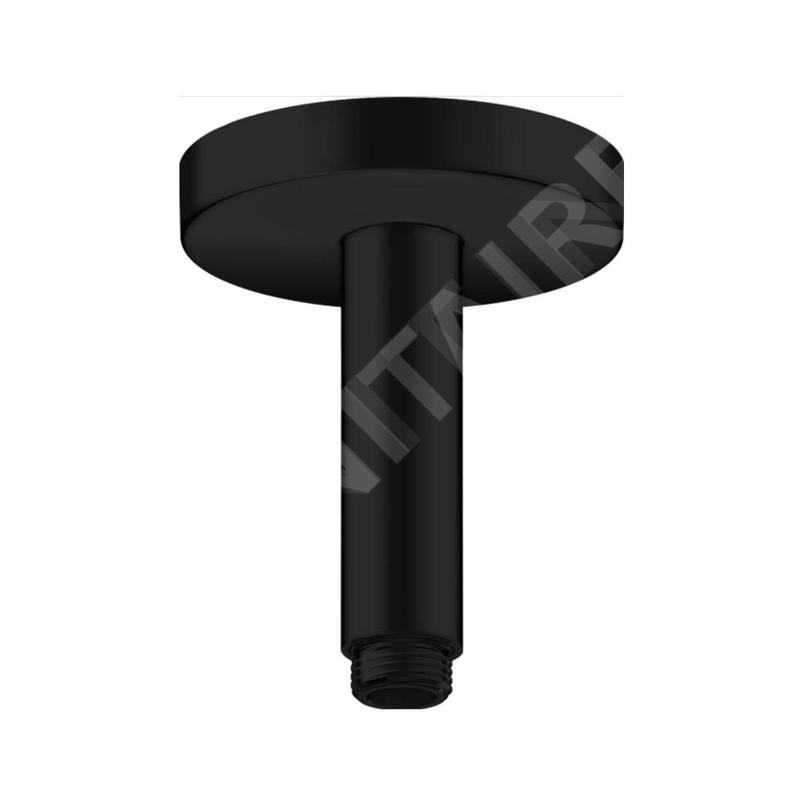Axor Programme de douche - Bras de douche de plafond, 100 mm, noir mat 26432670