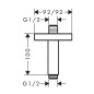 Axor Programme de douche - Bras de douche de plafond, 100 mm, chrome 26437000