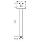 Axor Programme de douche - Bras de douche de plafond, 300 mm, noir mat 26438670