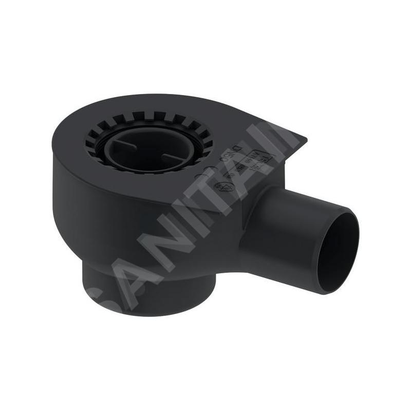 Tece Accessoires - Siphon pour caniveau de sol standard, évacuation latérale DN50 650001