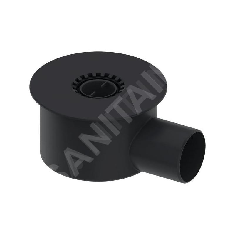Tece Accessoires - Siphon pour caniveau de sol max, évacuation latérale DN70 650002