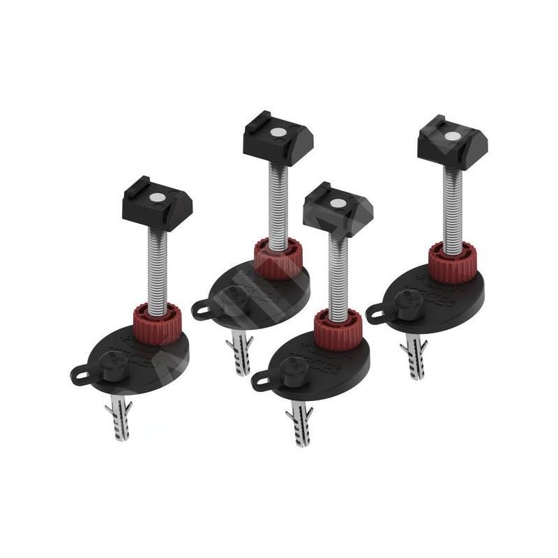 Tece Accessoires - Supports de montage pour caniveau de douche 139-187 mm, 4 pcs 660004