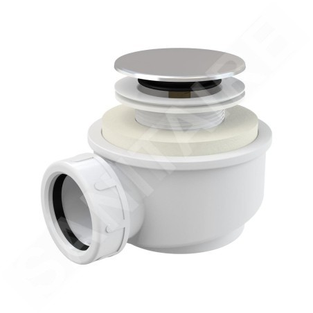 Alcadrain Siphons de baignoire - Kit de drainage pour plateaux, Click-Clack, chrome A476