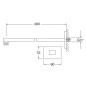 Steinberg 120 - Bras de douche, 400mm, rose gold 120 7910 RG