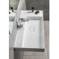 Sapho Godiva - Lavabo 830x440 mm, sans trop-plein, trou pour robinetterie, blanc GU083L Sapho Godiva - Lavabo 830x440 mm, sans trop-plein, trou pour robinetterie, blanc GU083L