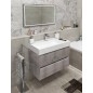Sapho Godiva - Lavabo 830x440 mm, sans trop-plein, trou pour robinetterie, blanc GU083L Sapho Godiva - Lavabo 830x440 mm, sans trop-plein, trou pour robinetterie, blanc GU083L