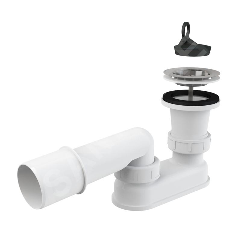Alcadrain Siphons de baignoire - Kit de drainage pour plateaux, y compris le bouchon A461-50