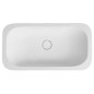 Sapho Lavabos - Lavabo Impala 590x360 mm, sans trou pour robinet, blanc mat IM540 Sapho Lavabos - Lavabo Impala 590x360 mm, sans trou pour robinet, blanc mat IM540