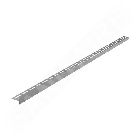 Alcadrain Douchegoten - Barre de mise à niveau du sol 1200 mm, droite, hauteur de l'ourlet 14 mm, tapis en acier inoxydable