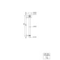 Steinberg 120 - Bras de douche de plafond, 240 mm, chrome 120 1581