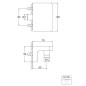 Steinberg 230 - Coude de raccordement de douche, chrome 230 1660