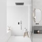 Steinberg 390 - Douche de tête 600x600 mm, 3 jets, noir 390 6610 S