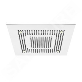 Steinberg 390 - Douche de tête, 600x600mm, 2 jets, éclairage LED, inox 390 6622