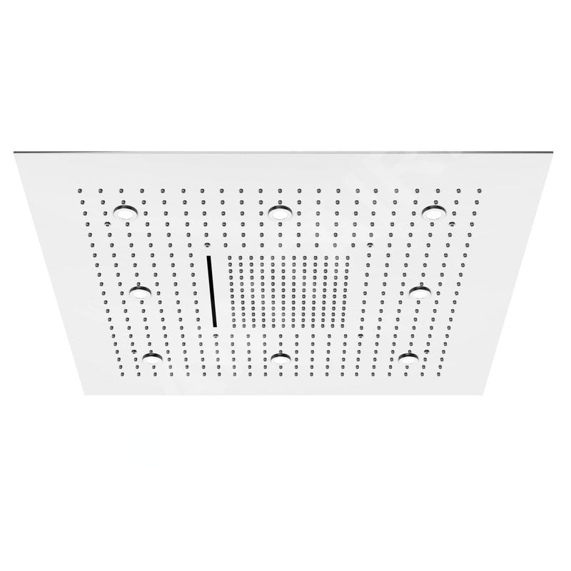 Steinberg 390 - Douche de tête, 800x800 mm, 3 jets, éclairage LED, inox 390 6680