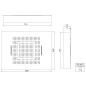 Steinberg 390 - Douche de tête 600x800 mm, 3 jets, inox 390 6831