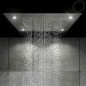 Steinberg 390 - Douche de tête, 600x800 mm, 3 jets, éclairage LED, inox 390 6832