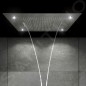 Steinberg 390 - Douche de tête, 600x800 mm, 3 jets, éclairage LED, inox 390 6832